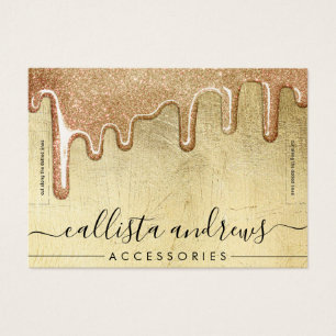 Glam Gold Thick Glitter Drips Bracelet Display