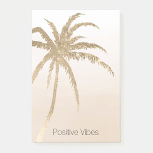 Glam Gold Tropical Palm ombre        Post-it Notes