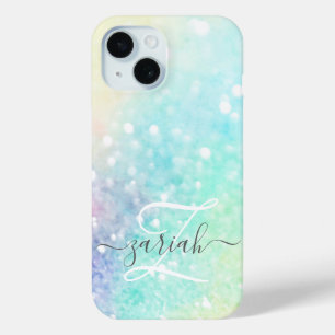 Glam Holographic Glitter Colourful Pretty Pattern iPhone 15 Case