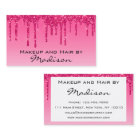 Glam Hot Pink Dripping Glitter Drips Makeup Artist