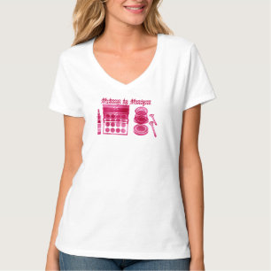 Glam  Hot Pink Makeup Artist Custom T-Shirt