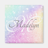 Glam Iridescent Glitter Personalized Colorful