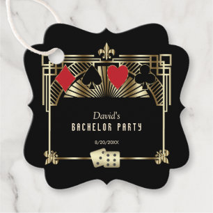 Glam Las Vegas Casino Royale Bachelor Party Favour Tags