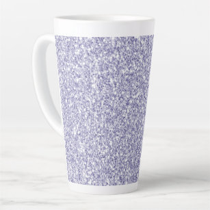 Glam Lavender Lilac Purple Glitter    Latte Mug
