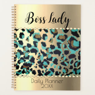 "Glam Leopard Boss Lady Planner