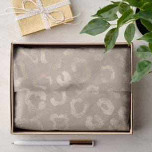Glam Leopard Spot Pattern Safari Gold ID111154 Tissue Paper