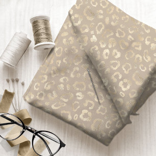 Glam Leopard Spot Pattern Safari Gold ID1154 Fabric