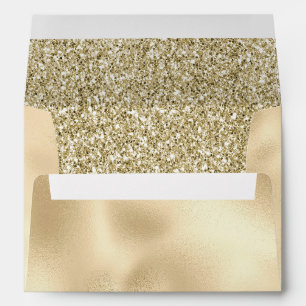 Glam Luxe Gold Glitter Envelope