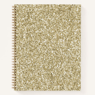 Glam Luxe Gold Glitter Notebook
