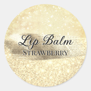 Glam Luxury Gold Custom Beauty Product Label