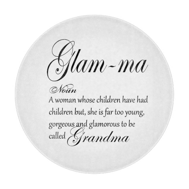 GLAM MA grandma definition Cutting Board (Front)