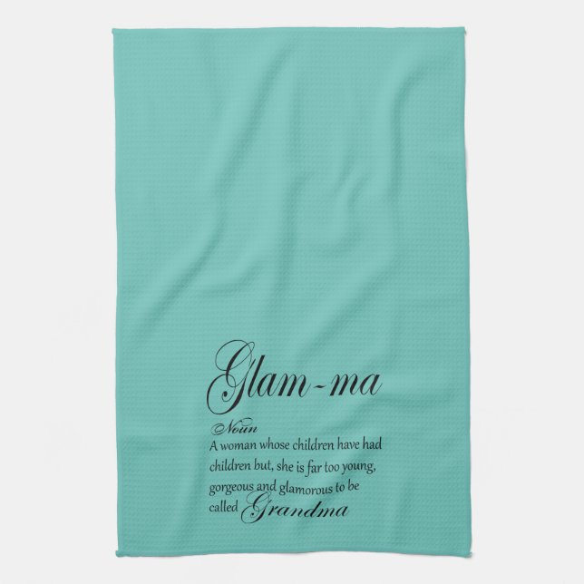 GLAM MA grandma definition Tea Towel (Vertical)