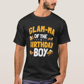 Glam Ma of the Birthday Boy Construction Worker Bd T-Shirt
