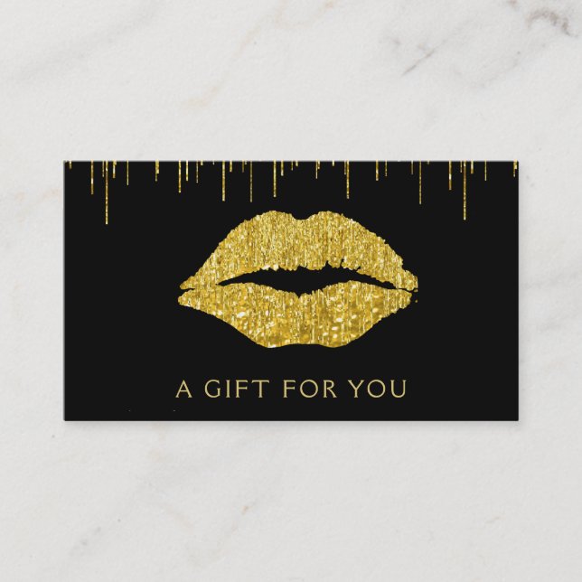 Glam Makeup Artist Gift Certificate (Front)
