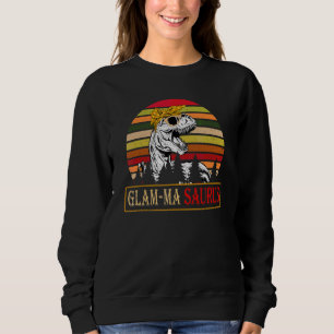 Glam Masaurus Rex Dinosaur Glam Ma Saurus Family M Sweatshirt