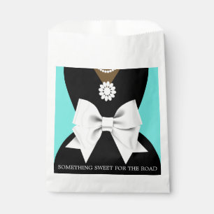 Glam Modern Aqua Teal Ethic Tiffany Baby Shower Favour Bags