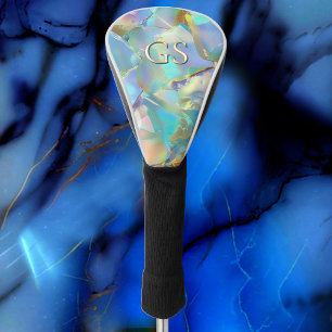 Glam Opal with Large Monogram or Name Golf Head Cover