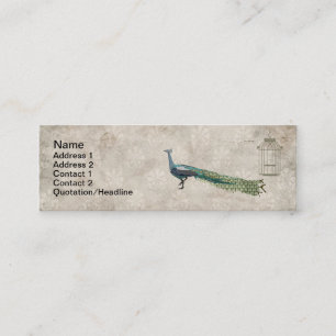 Glam Peacock Business Cards