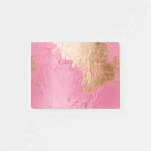 Glam Pink and Gold Post-it Notes