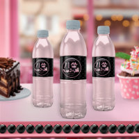 Glam Pink Black Fashion 21st Birthday Party