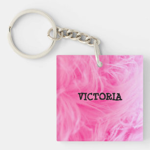 Glam Pink Girly Design Key Ring