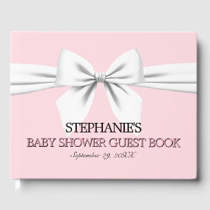 Glam Pink Tiffany Theme Baby Shower Guest Book