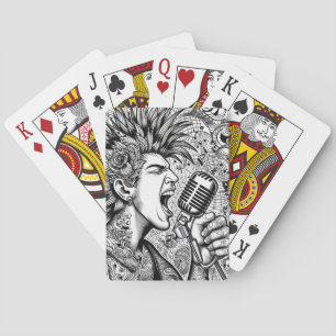 Glam Punk Rock Rockabilly Playing Cards