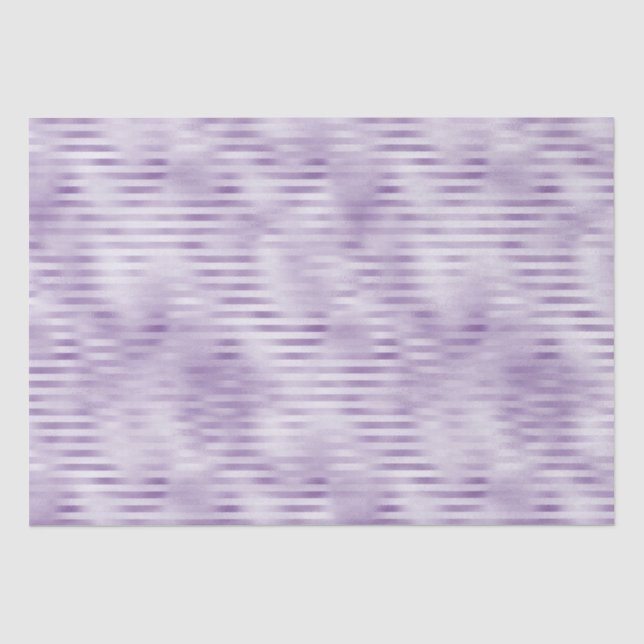 Glam Purple Stripes Tissue Paper (Front)