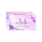 Glam Purple Violet Glitter Marble Agate Monogram