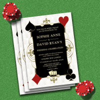 Glam QR Code Art Deco Casino Vegas Poker Wedding