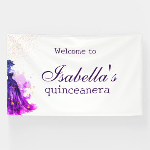 Glam Quince glitter purple dress Acrylic Sign