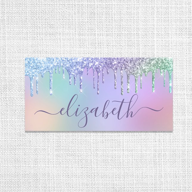Glam Rainbow Glitter Name Tag (Creator Uploaded)
