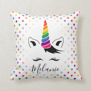 Glam Rainbow Unicorn Cushion