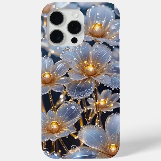 Glam Rose Gold Glitter Elegant Monogram iPhoneCase Case-Mate iPhone Case (Back)