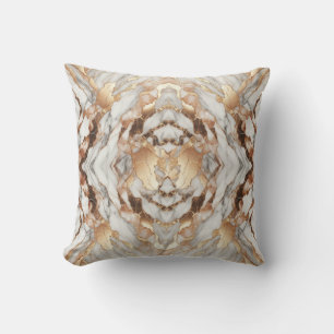 Glam Rose Gold Luxurious Trendy Marble  Cushion