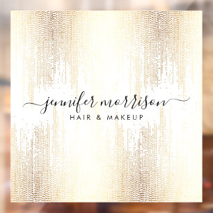 Glam Script Gold Confetti Rain