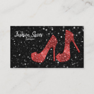 Glam Shoes High Heels Business Card