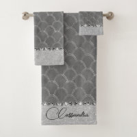 Glam Silver Glittery Diamond Bling