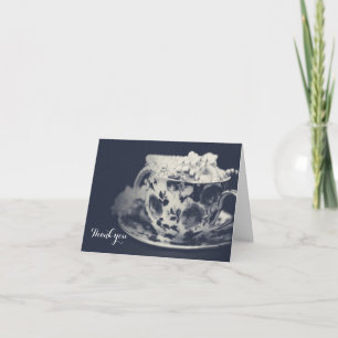 Glam Tea & Pearls Elegant Bridal Chic Thank You