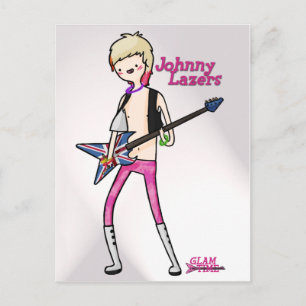 Glam Time Johnny post card