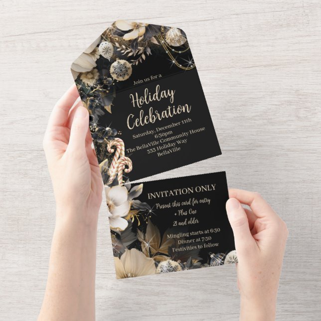 Glamimour Holiday Party Invitation (Tearaway)