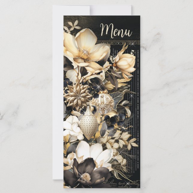 Glamimour Holiday Party Menu (Front)