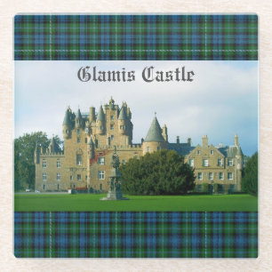 Glamis Castle Angus Scotland Scenic Glass Coaster