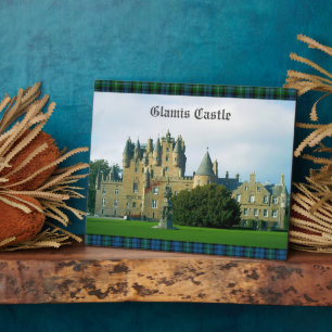 Glamis Castle Angus Scotland Scenic Tabletop Plaque