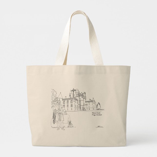 Glamis Castle Scotland Tote Bag (Back)