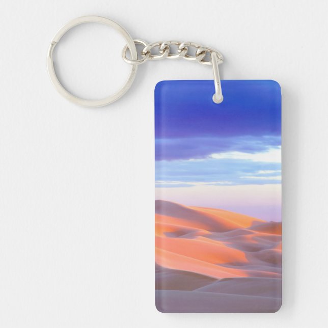 Glamis Sand Dunes at sunset Key Ring (Front)