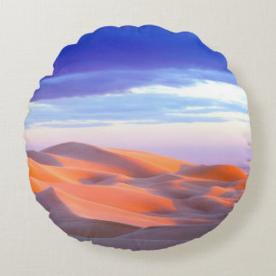 Glamis Sand Dunes at sunset Round Cushion