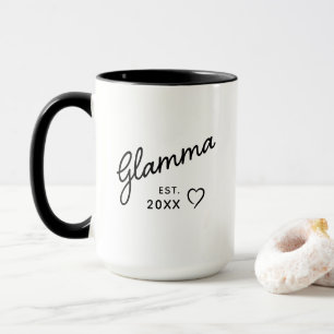 Glamma Established Date Modern Family  Mug