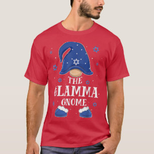 Glamma Gnome Hanukkah Jewish Matching Family Xmas T-Shirt