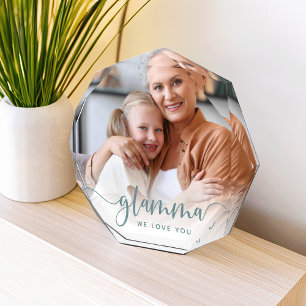 Glamma Grandma Script Overlay Photo Block